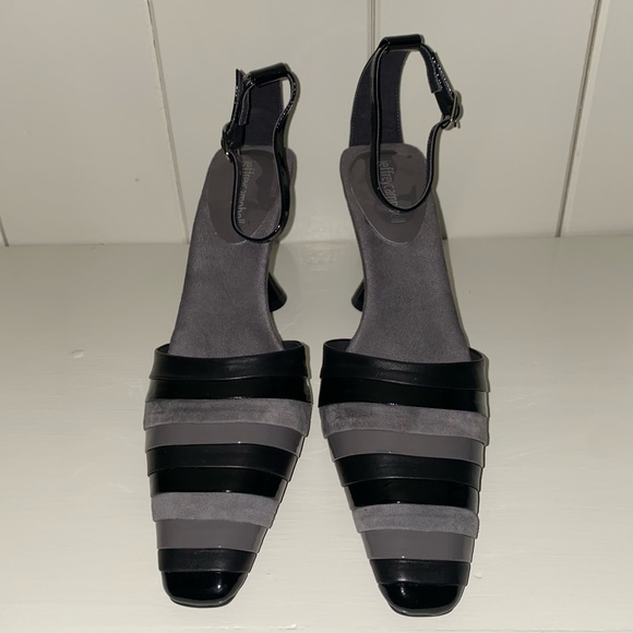 New Jeffery Campbell Underlay Black and Grey Heels - Picture 3 of 6
